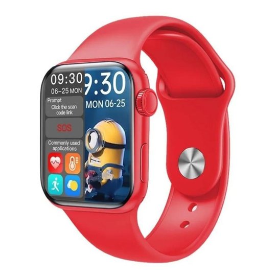 Relógio Smartwatch HW-16 Notificações e Ligações Ios e Android Bluetooth - Vermelho Menor preço em Relógio Smartwatch HW-16 Notificações e Ligações Ios e Android Bluetooth - Vermelho