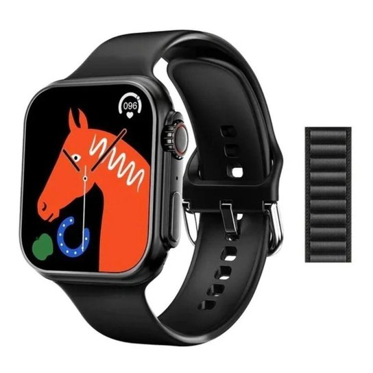 Relógio Smartwatch HW8 Ultra Série 8 NFC Preto - Preto Menor preço em Relógio Smartwatch HW8 Ultra Série 8 NFC Preto - Preto