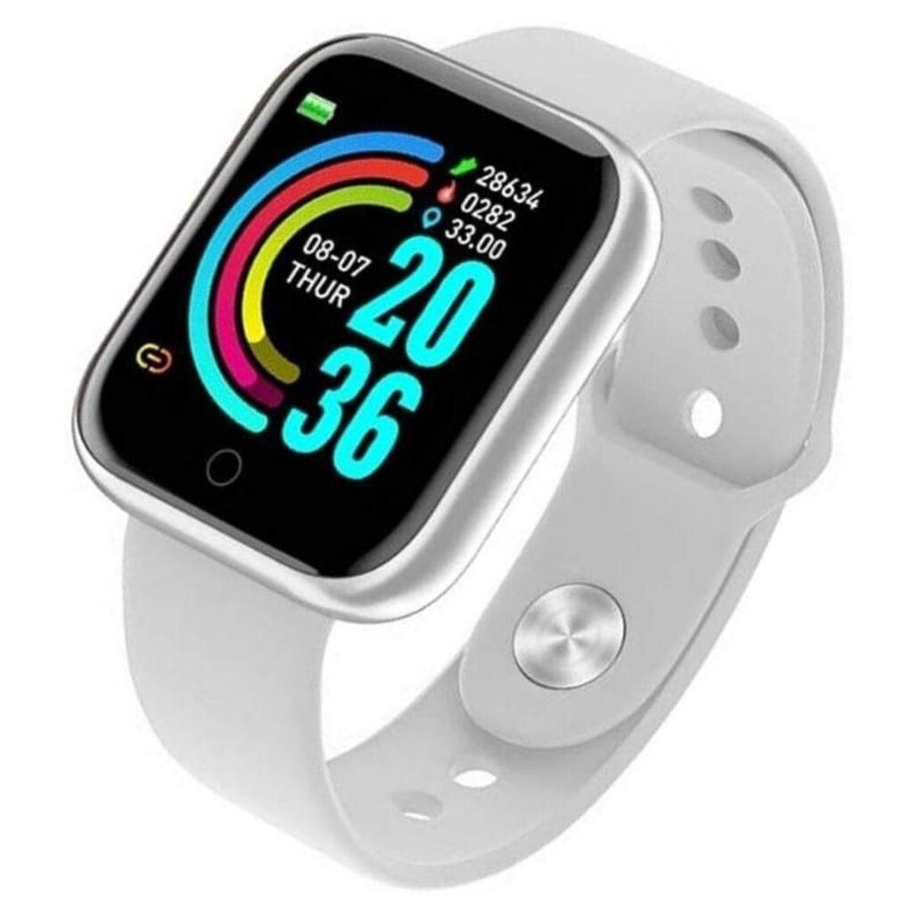 Relógio Smartwatch Inteligente D20 Pró Y68 Branco