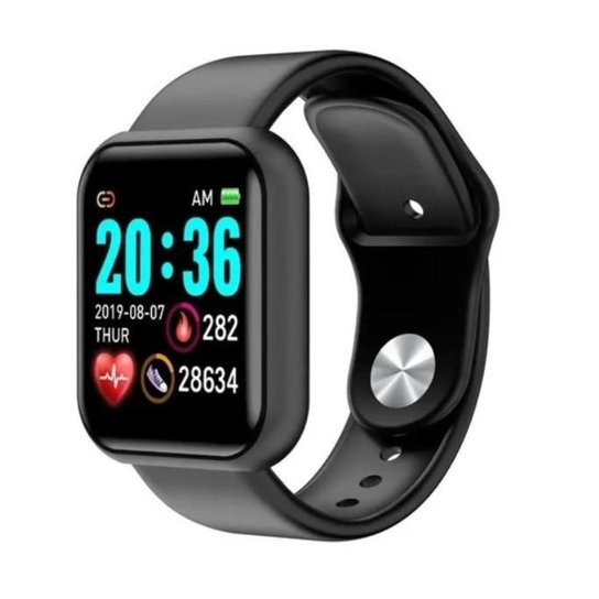 RELÓGIO SMARTWATCH INTELIGENTE D20 Pro Y68 PRETO - Preto é ruim? RELÓGIO SMARTWATCH INTELIGENTE D20 Pro Y68 PRETO - Preto é boa?