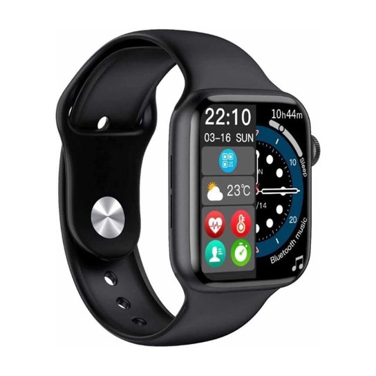 Relógio Smartwatch Inteligente HW33 Série 7 Faz Ligações Preto - Preto Menor preço em Relógio Smartwatch Inteligente HW33 Série 7 Faz Ligações Preto - Preto