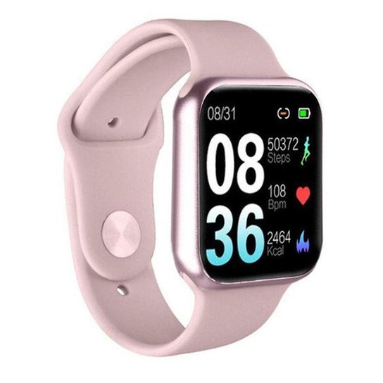 Relógio Smartwatch P20 Monitor Cardíaco Pressão Arterial Sono Passos Android Ios - Rosa Menor preço em Relógio Smartwatch P20 Monitor Cardíaco Pressão Arterial Sono Passos Android Ios - Rosa