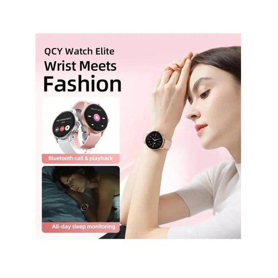 Relógio Smartwatch Qcy Elite S11 Tela Amoled Bluetooth Ipx8 Cor:
