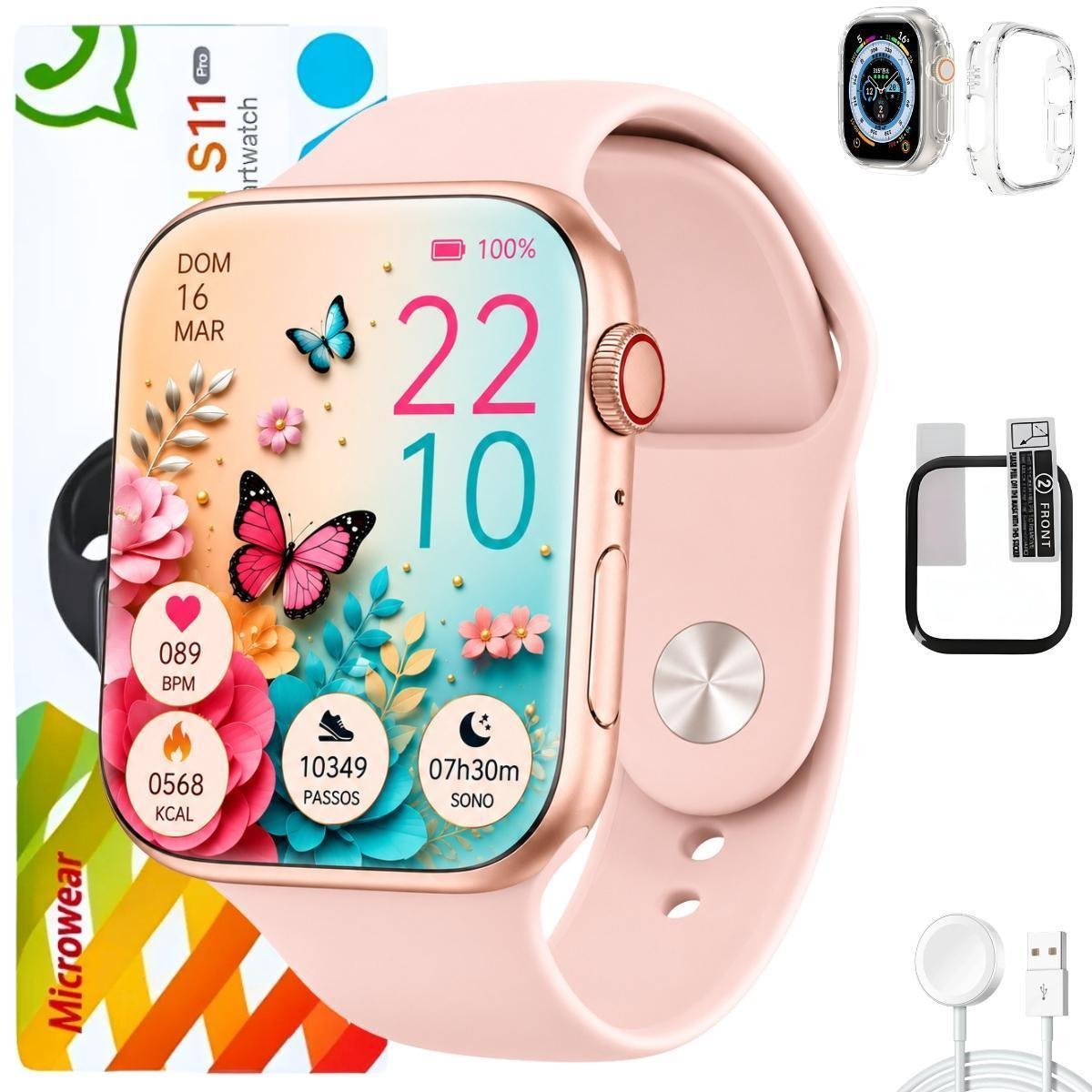 Menor preço em Relógio Smartwatch S11 Pro X Series 11 Super Amoled Chat Voz 2025