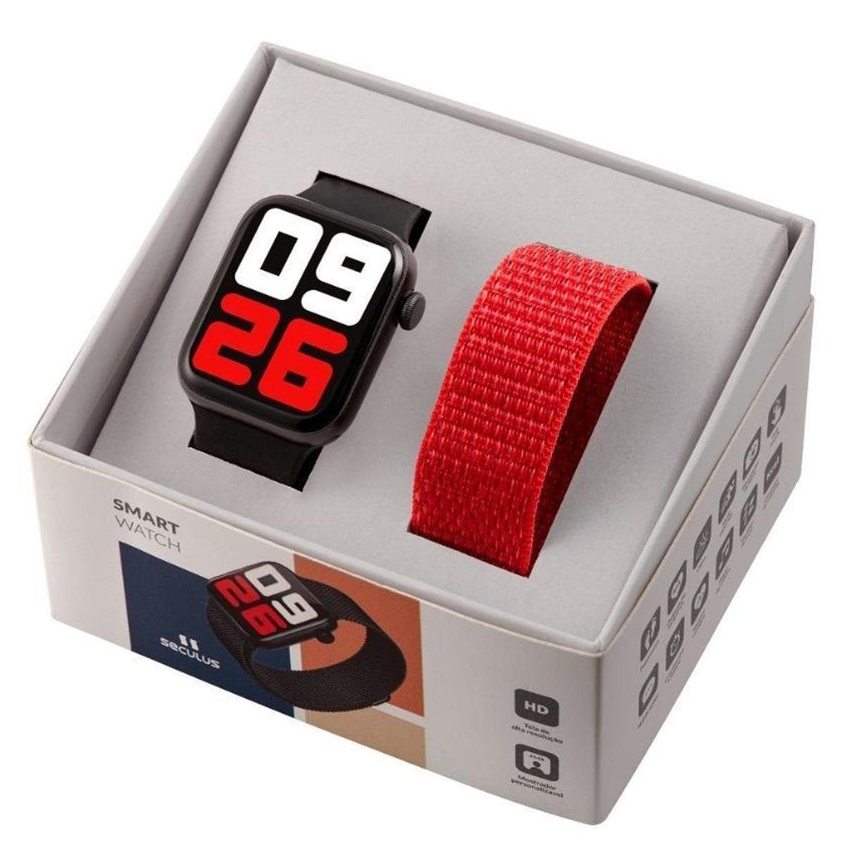 relógio smartwatch seculus masculino gps 79004g0svnv3