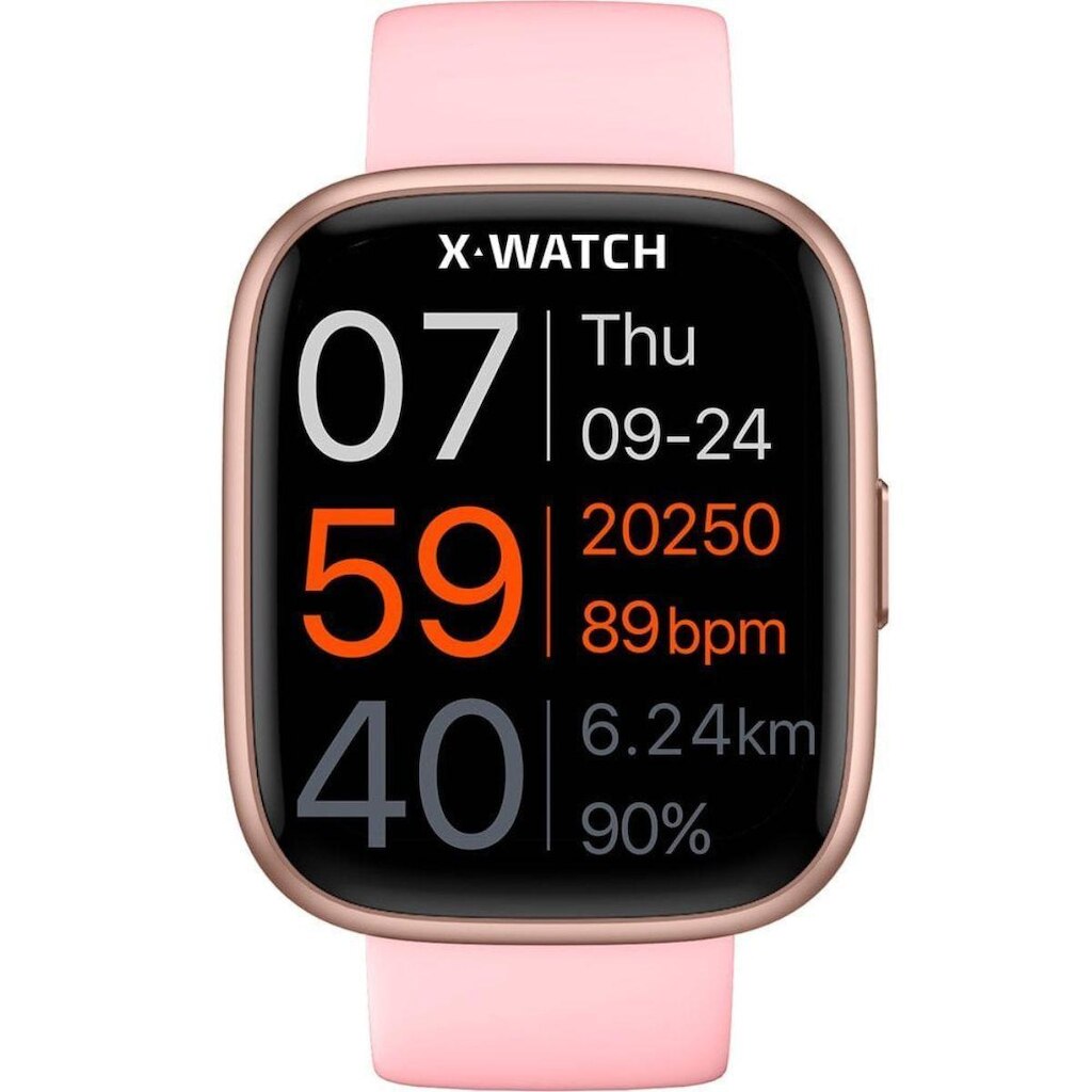 Relógio SmartWatch X-Watch Feminino XSWUQPI006A-PXRX Rosa