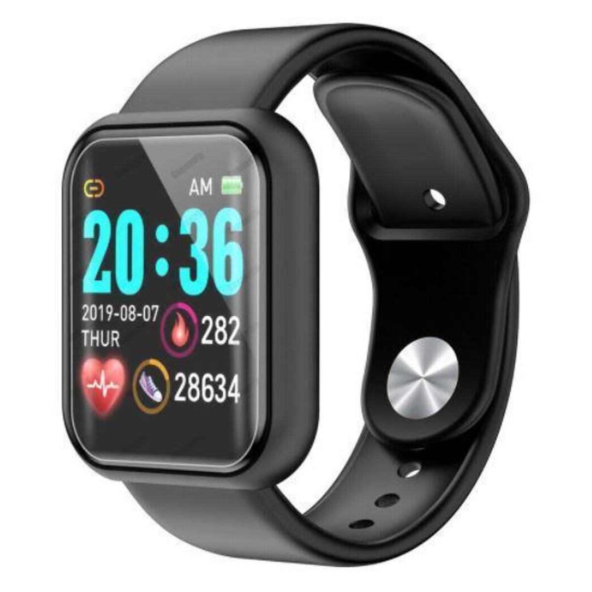 Relogio SmartWatch Y68/D20 + Pelicula 3D Atualizado coloca Foto ...