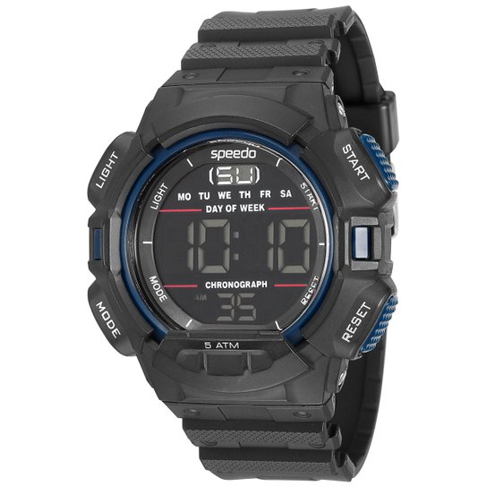 Relógio Speedo Sport Life Style - Preto+Azul