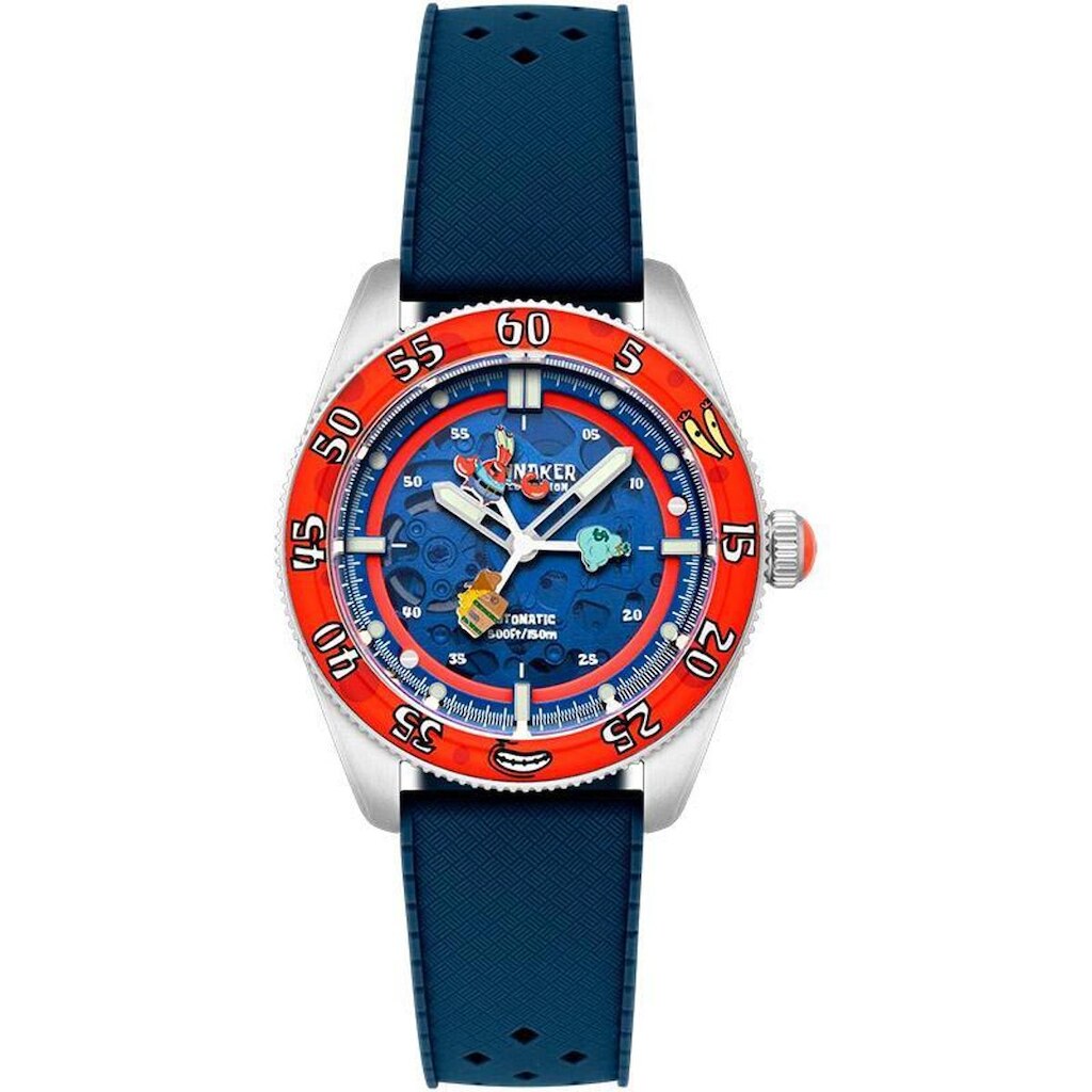 Relógio SPINNAKER Bob Esponja Croft Skeleton Automatic Dollar Diver SP-5152-01