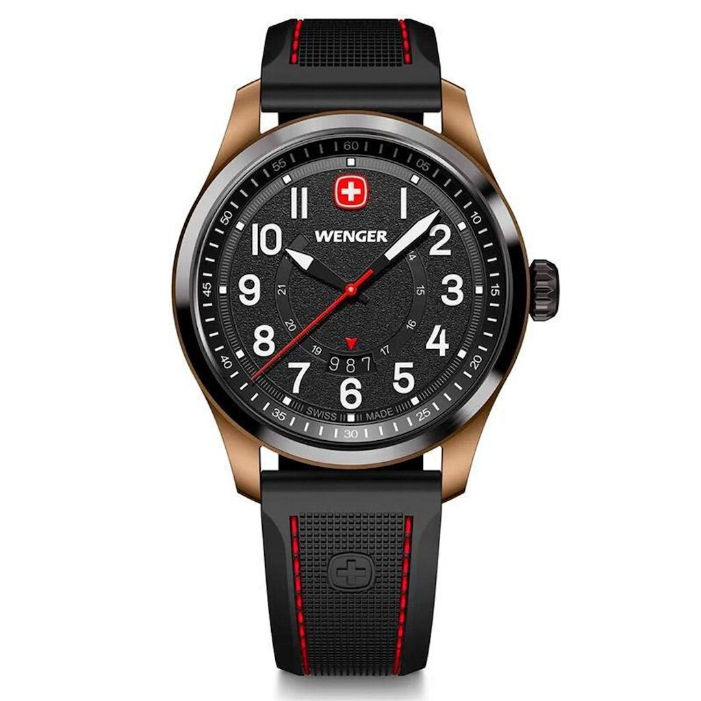 Relógio Suíço Wenger Terragraph Preto e Bronze 01.0541.124