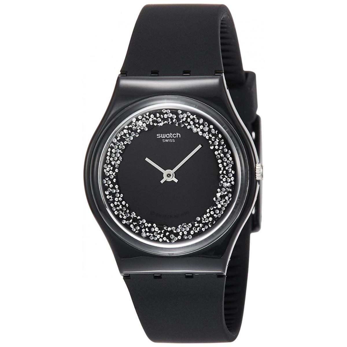 relogio preto swatch