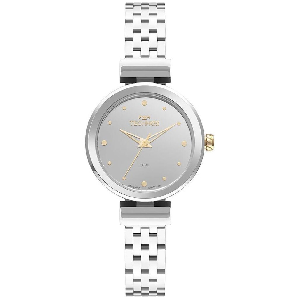 Relógio Technos Feminino Brilho Prata - 2035NCD/1K