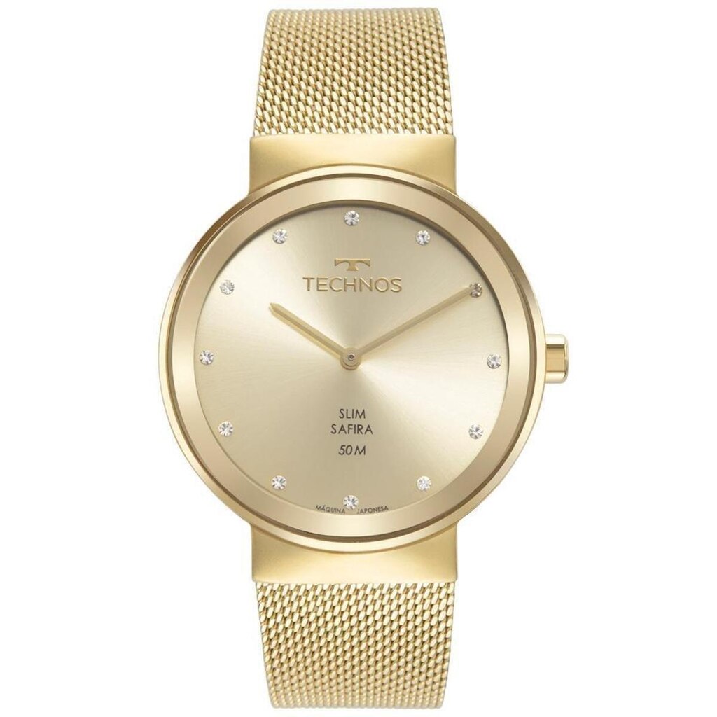 Relógio Technos Feminino Slim Dourado 1L22WM1X