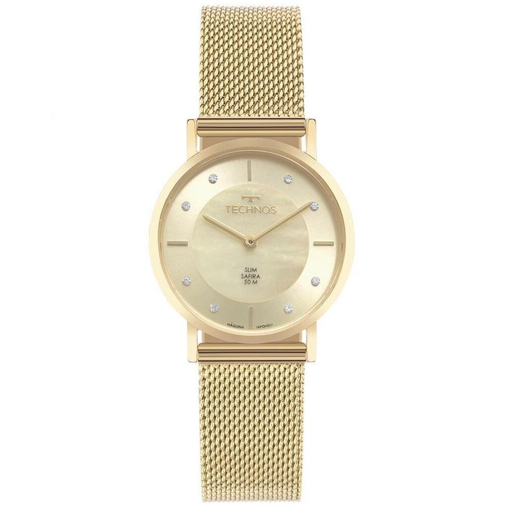 Relógio Technos Feminino Slim Dourado - 2025LTX/1X 2025LTX/1X