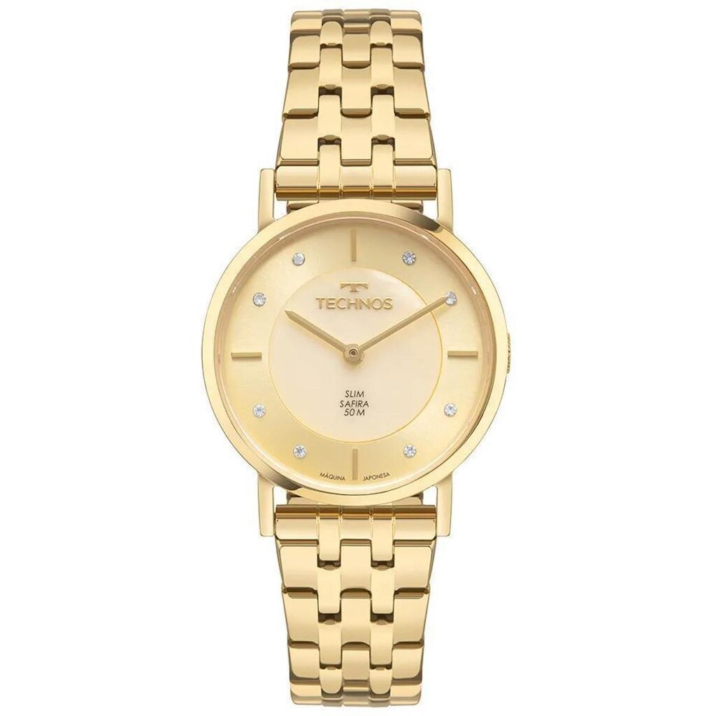 Relógio Technos Feminino Slim Dourado - 2025LUB/1X
