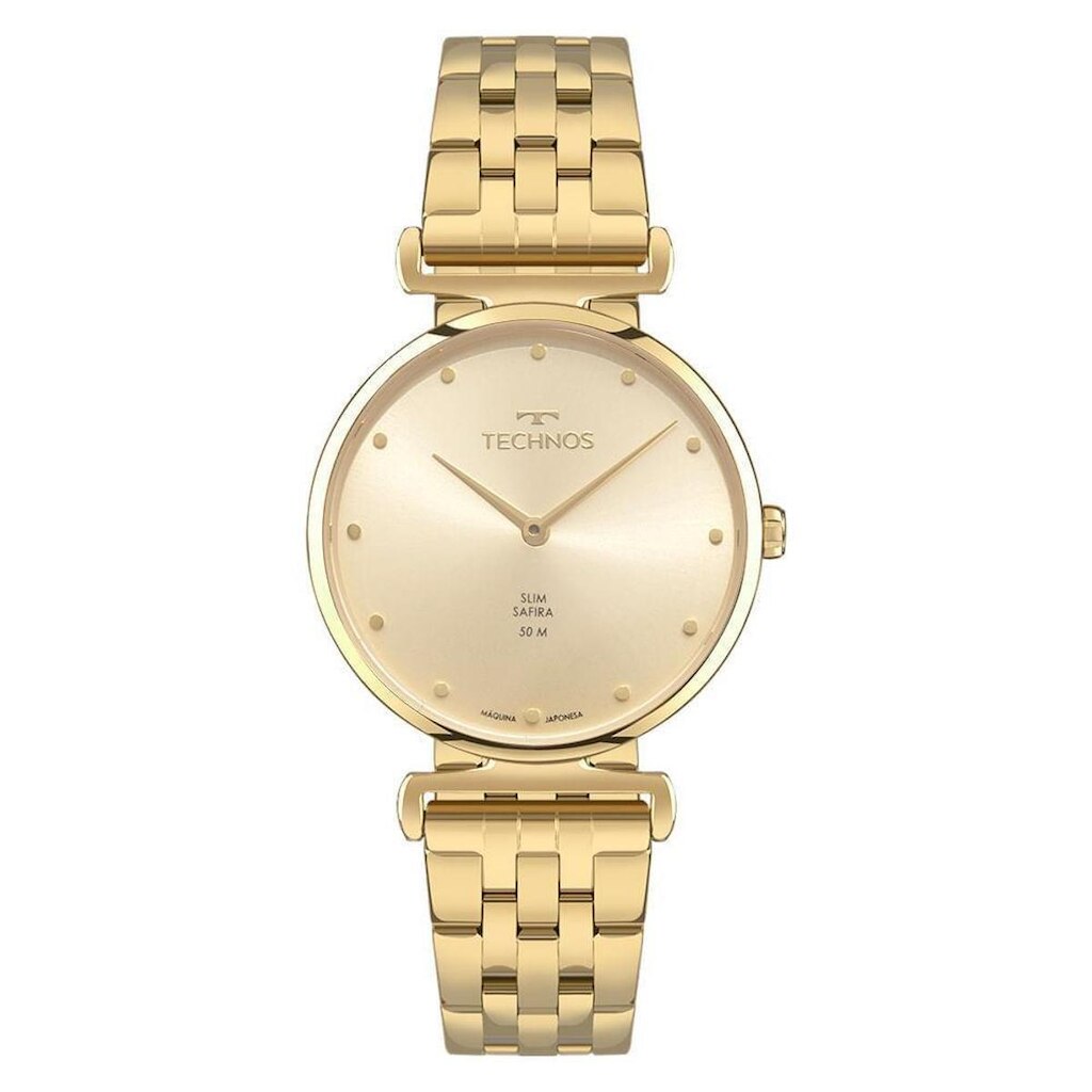 Relógio Technos Feminino Slim Dourado - VJ20AD/1X VJ20AD/1X