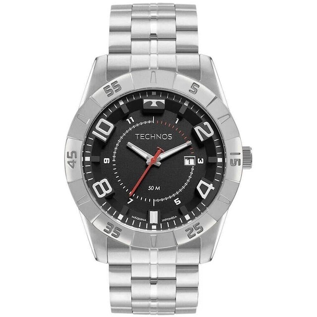 Relógio Technos Masculino 2115MXL/1P - Prata Menor preço em Relógio Technos Masculino 2115MXL/1P - Prata