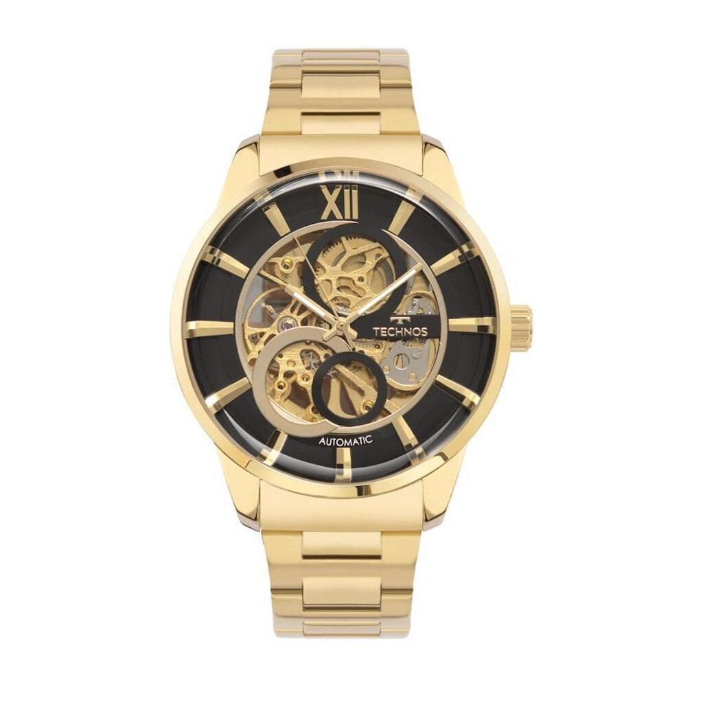 Relógio Technos Masculino Automático Dourado - G3265AQ/1P G3265AQ/1P