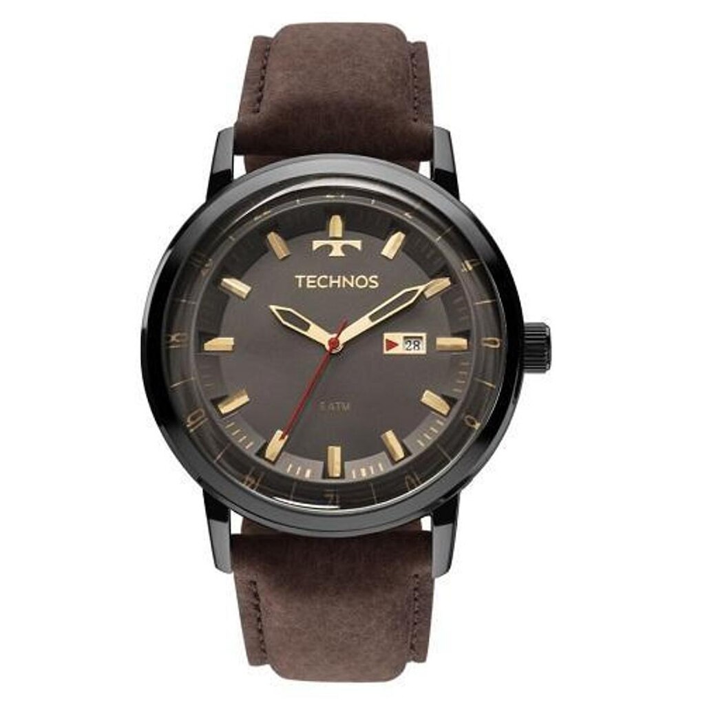 Relógio Technos Masculino Couro 2115LAQ/2M