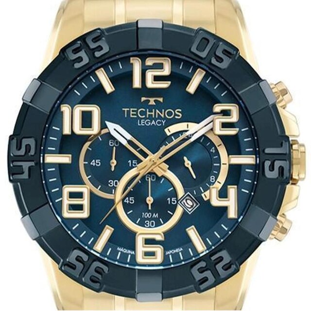 Relógio Technos Masculino Dourado Legacy - OS20IQS/1A