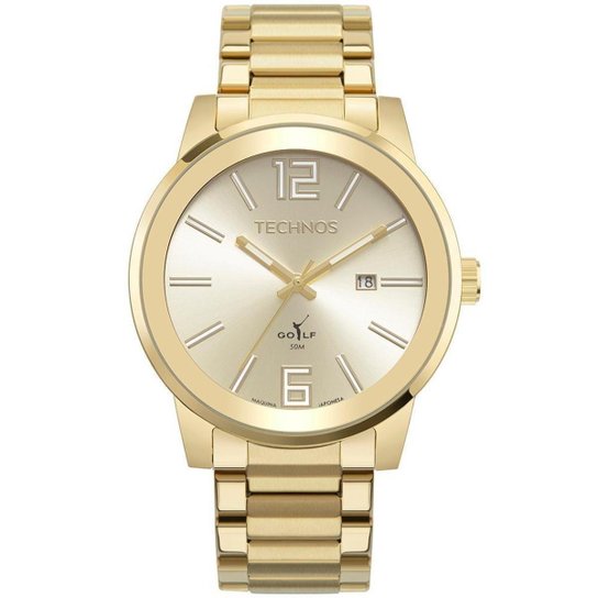Relógio Technos Masculino Golf Dourado 2115MXC1D