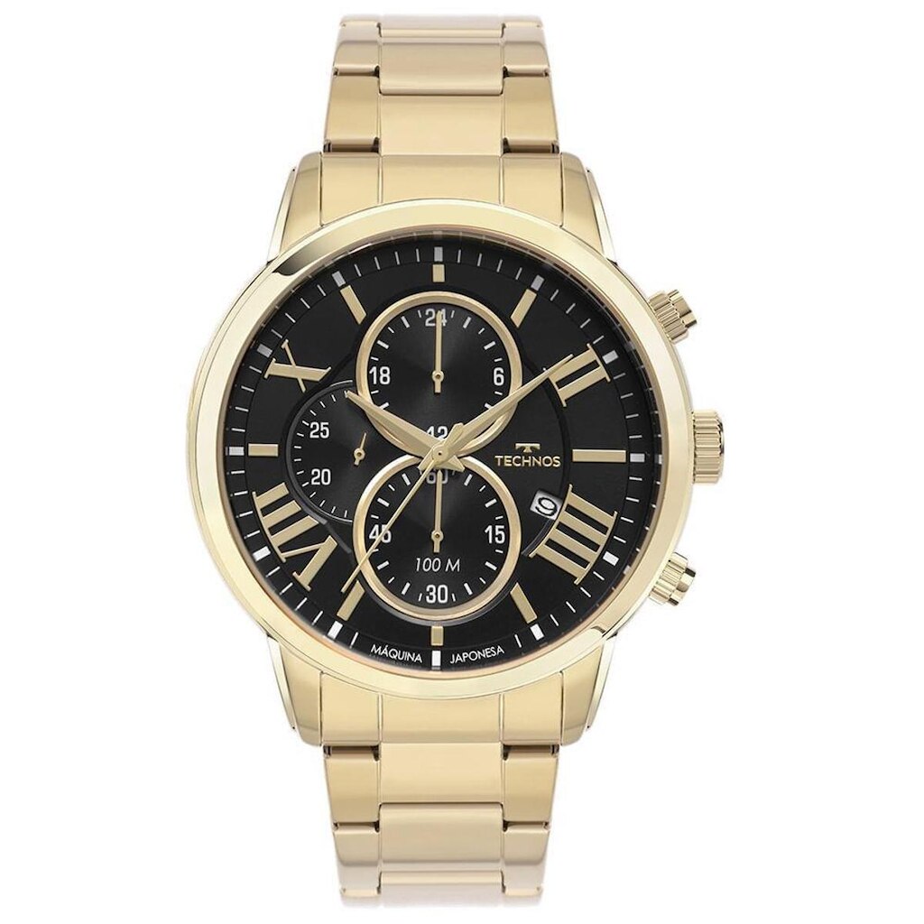 Relógio Technos Masculino Grandtech Dourado - JS15EMU/1D JS15EMU/1D