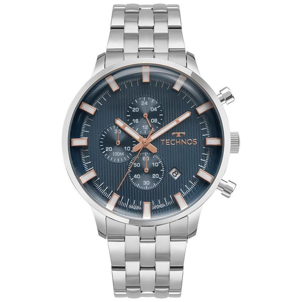 Relógio Technos Masculino Grandtech Prata - JS15ENR/1A JS15ENR/1A
