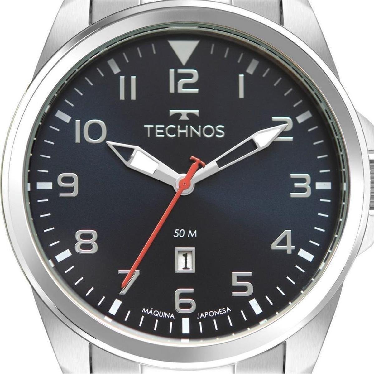 RELÓGIO TECHNOS MASCULINO PRATA 2115NBN/1A Menor preço em RELÓGIO TECHNOS MASCULINO PRATA 2115NBN/1A