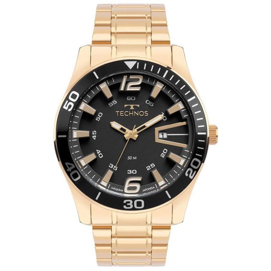 Relógio Technos Masculino Racer Dourado - 2115LAJS/1P 2115LAJS/1P