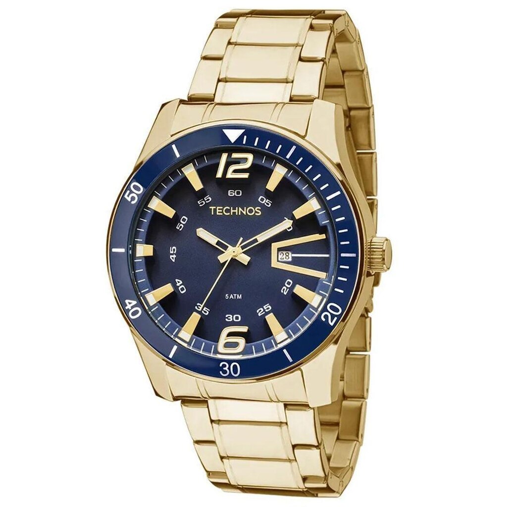 Relógio Technos Masculino Racer Dourado 2115LAJS4A