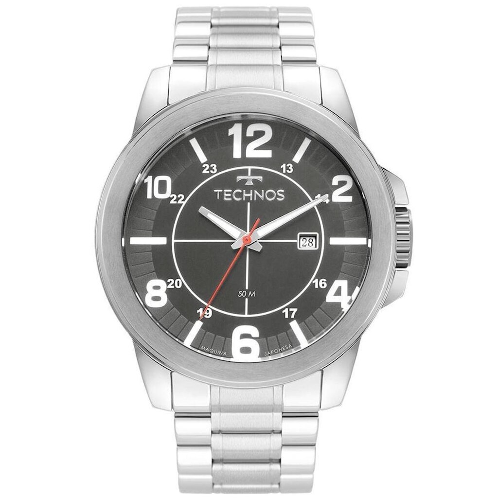 Relógio Technos Masculino Racer Prata - 2115MGR/1F 2115MGR/1F