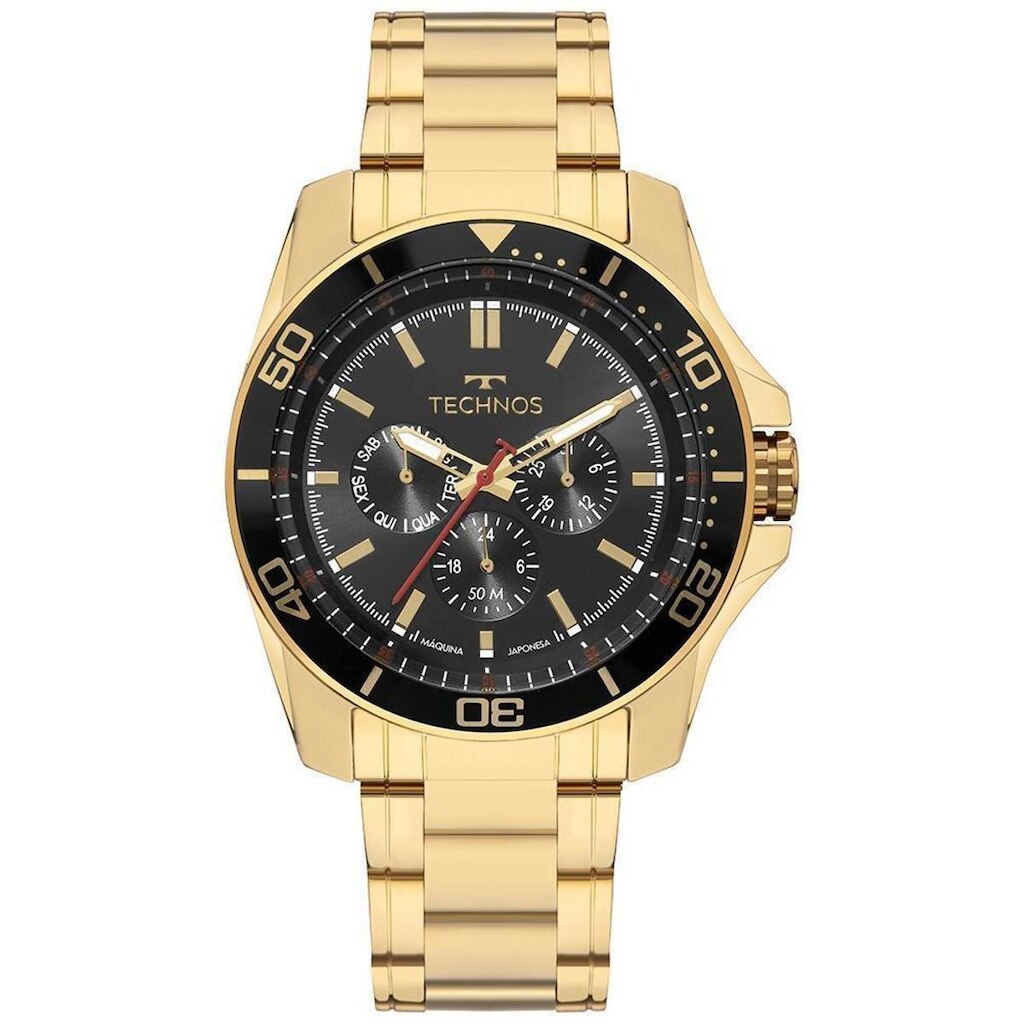 Relógio Technos Masculino Racer Premium Dourado - 6P79CG/1P