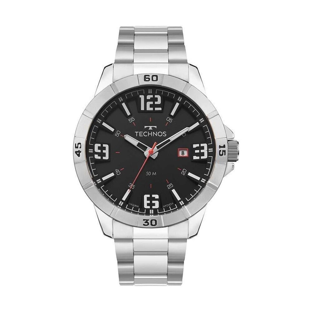 Relógio Technos Masculino Racer Premium Prata - 2115UAK/1R
