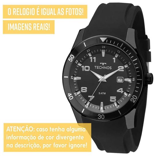 Relógio Technos Masculino Racer Preto 2115MQOS8P