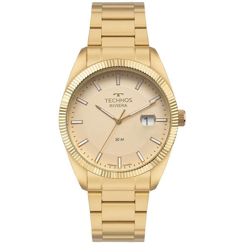 Relógio Technos Masculino Riviera Dourado 2317AG/1X