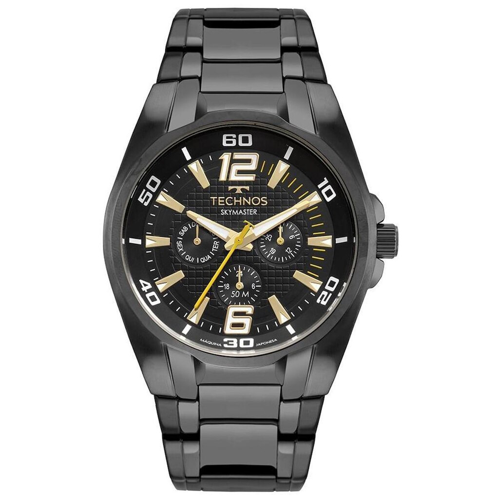 Relógio Technos Masculino Skymaster Preto - 6P79CF/1P