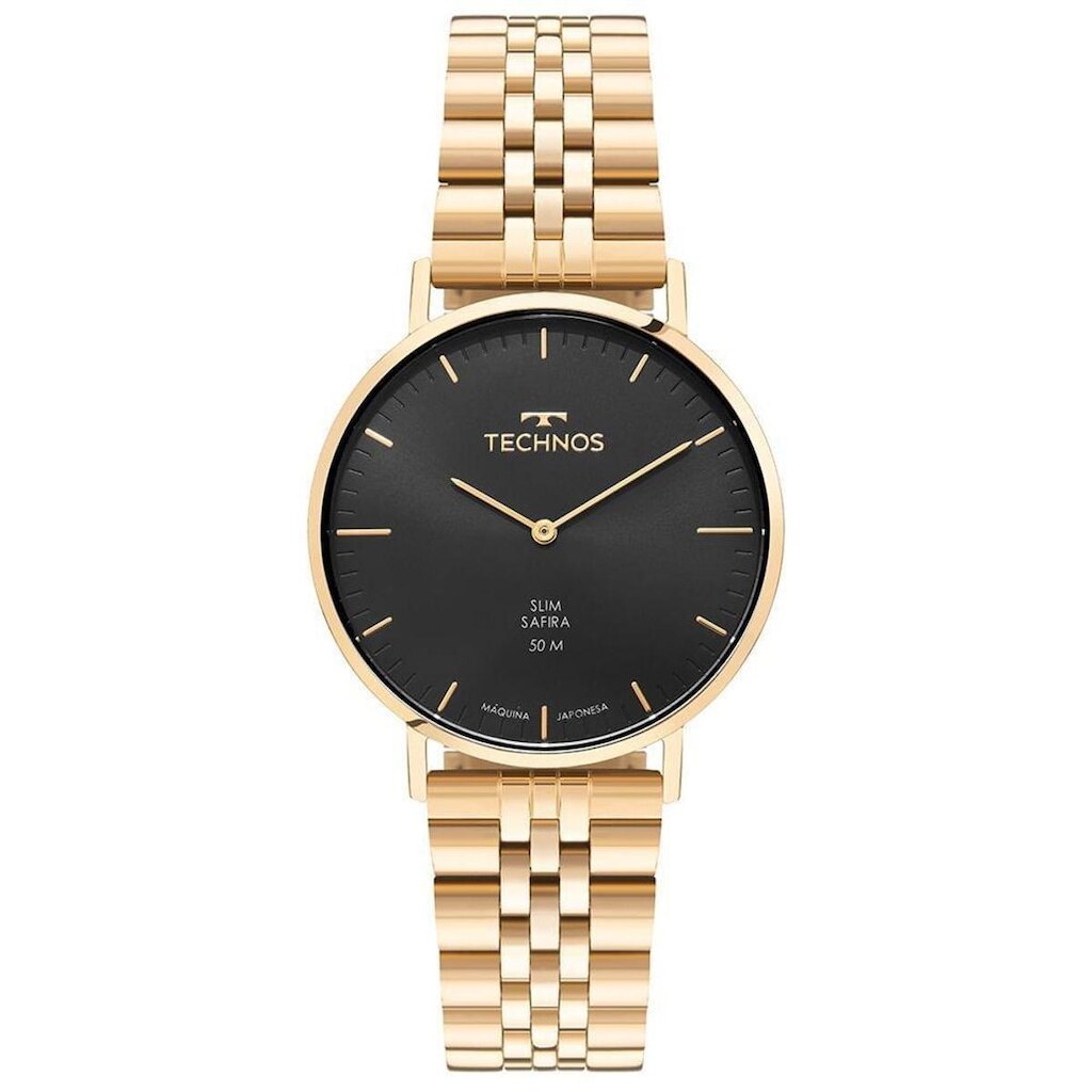 Relógio Technos Masculino Slim Dourado - 2025LUI/1P