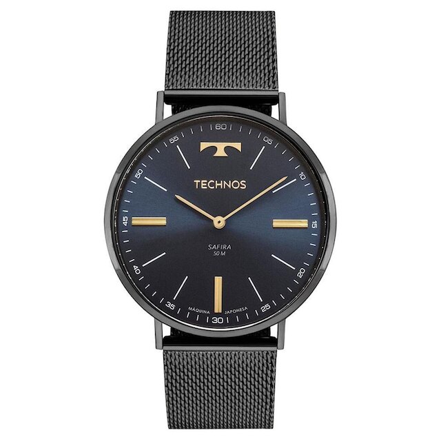 Relógio Technos Masculino Slim Grafite - 2025LUA/1A 2025LUA/1A