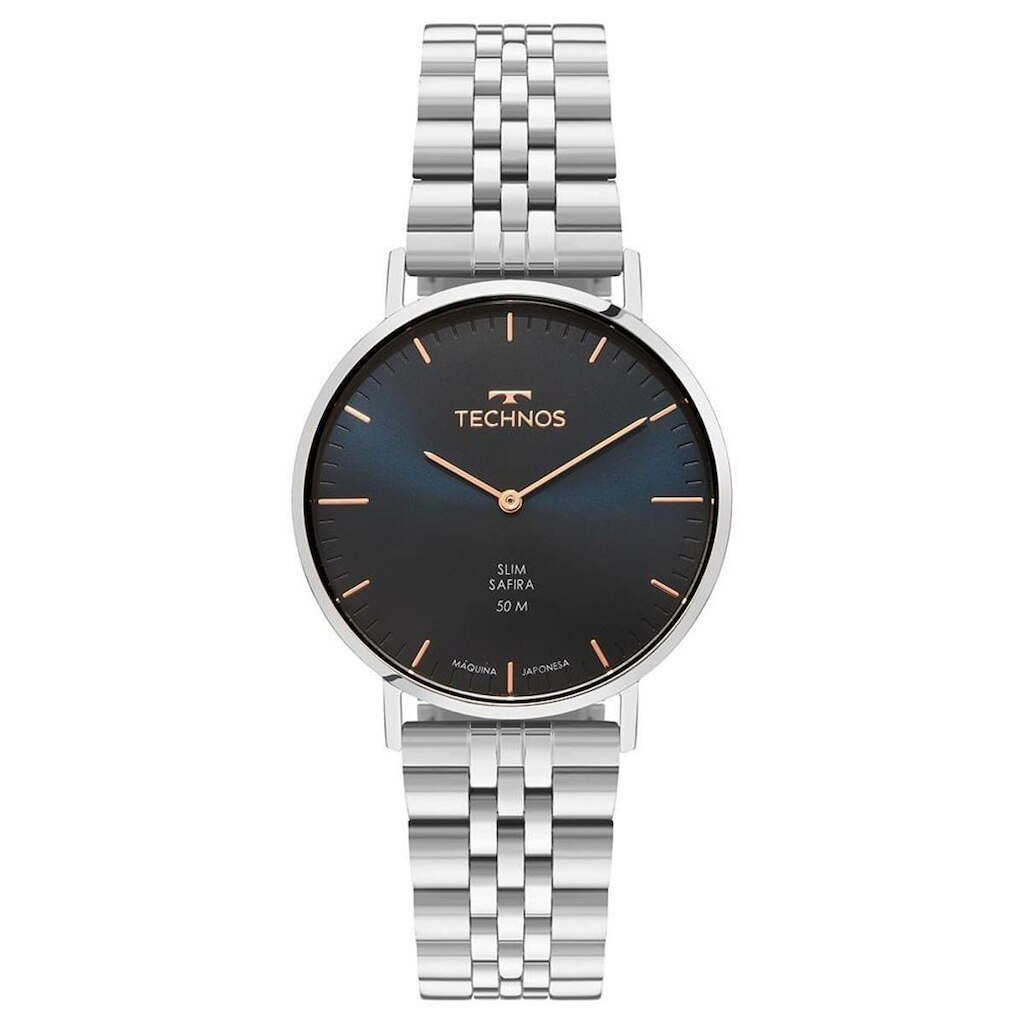 Relógio Technos Masculino Slim Prata - 2025LUH/1A