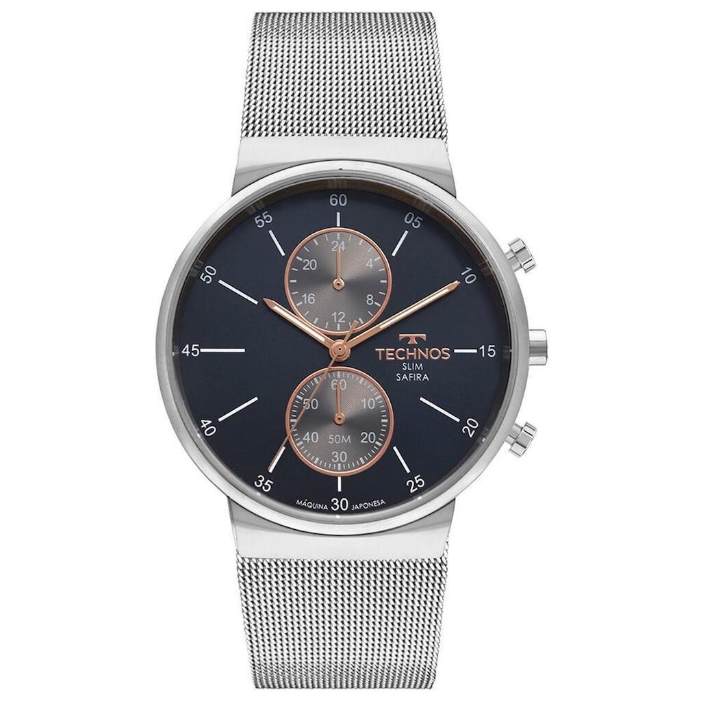 Relógio Technos Masculino Slim Prata - VD36AB/1A VD36AB/1A