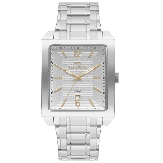 Relógio Technos Masculino Steel Prata - 2115NBX/1K 2115NBX/1K - Prata Menor preço em Relógio Technos Masculino Steel Prata - 2115NBX/1K 2115NBX/1K - Prata