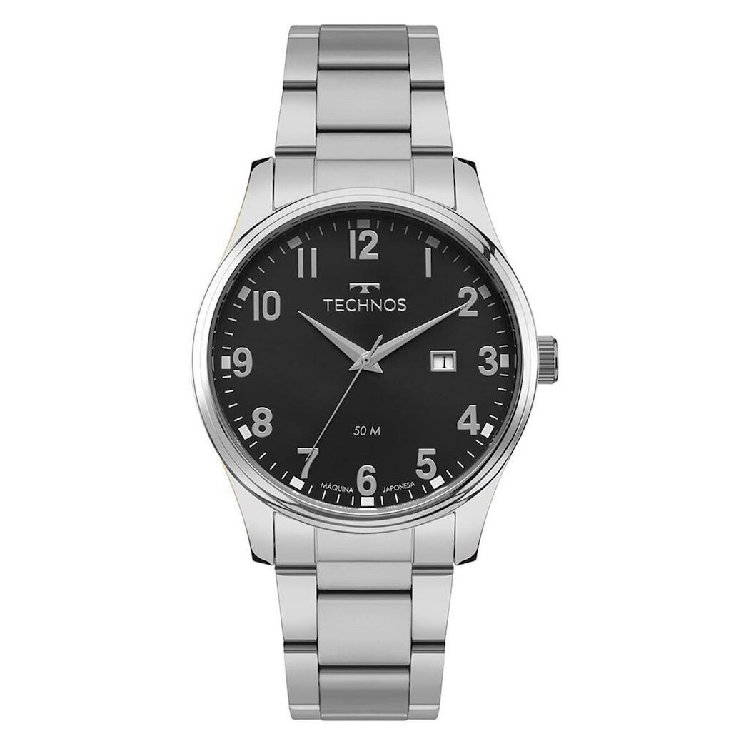 Relógio Technos Masculino Steel Prata - 2115TZC/1P