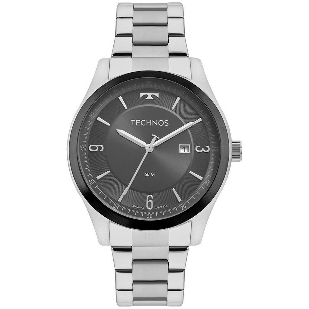 Relógio Technos Masculino Steel Prata 2117LBQS1C
