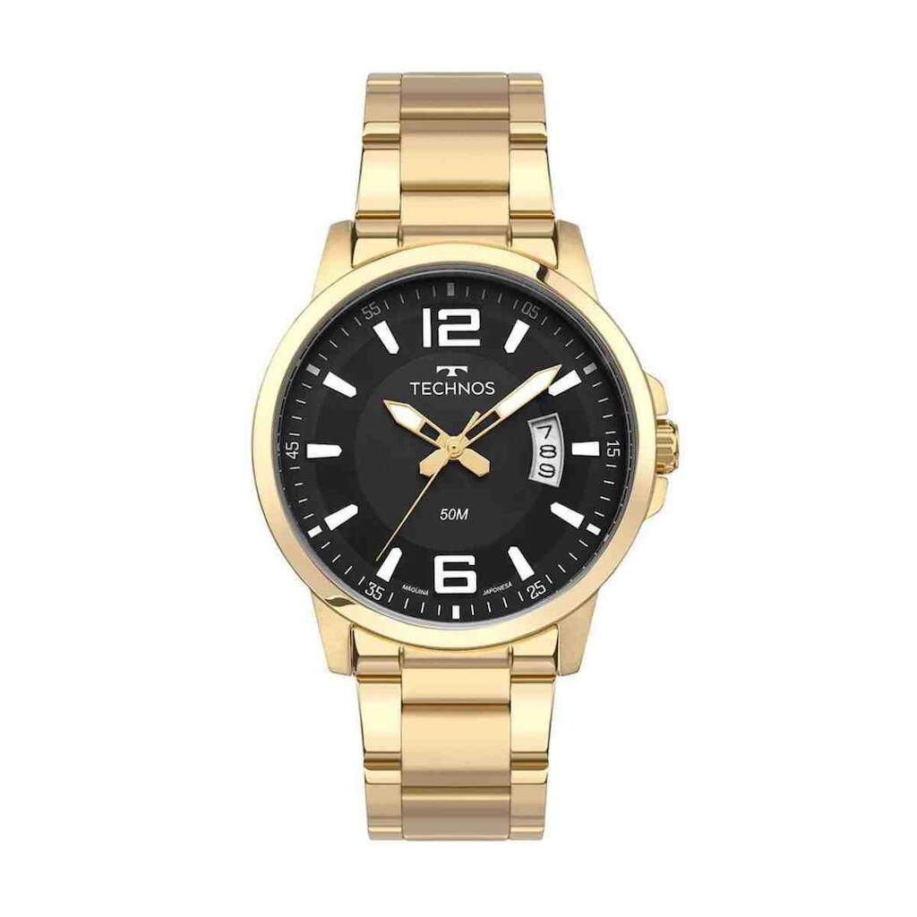 Relógio Technos Racer Dourado Mascuiino 2315LAS/1P