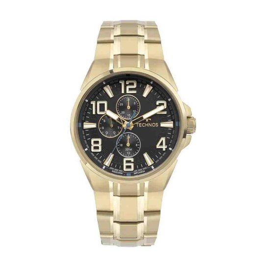 Relógio Technos Skymaster Dourado Masculino 6P27DUU/1P