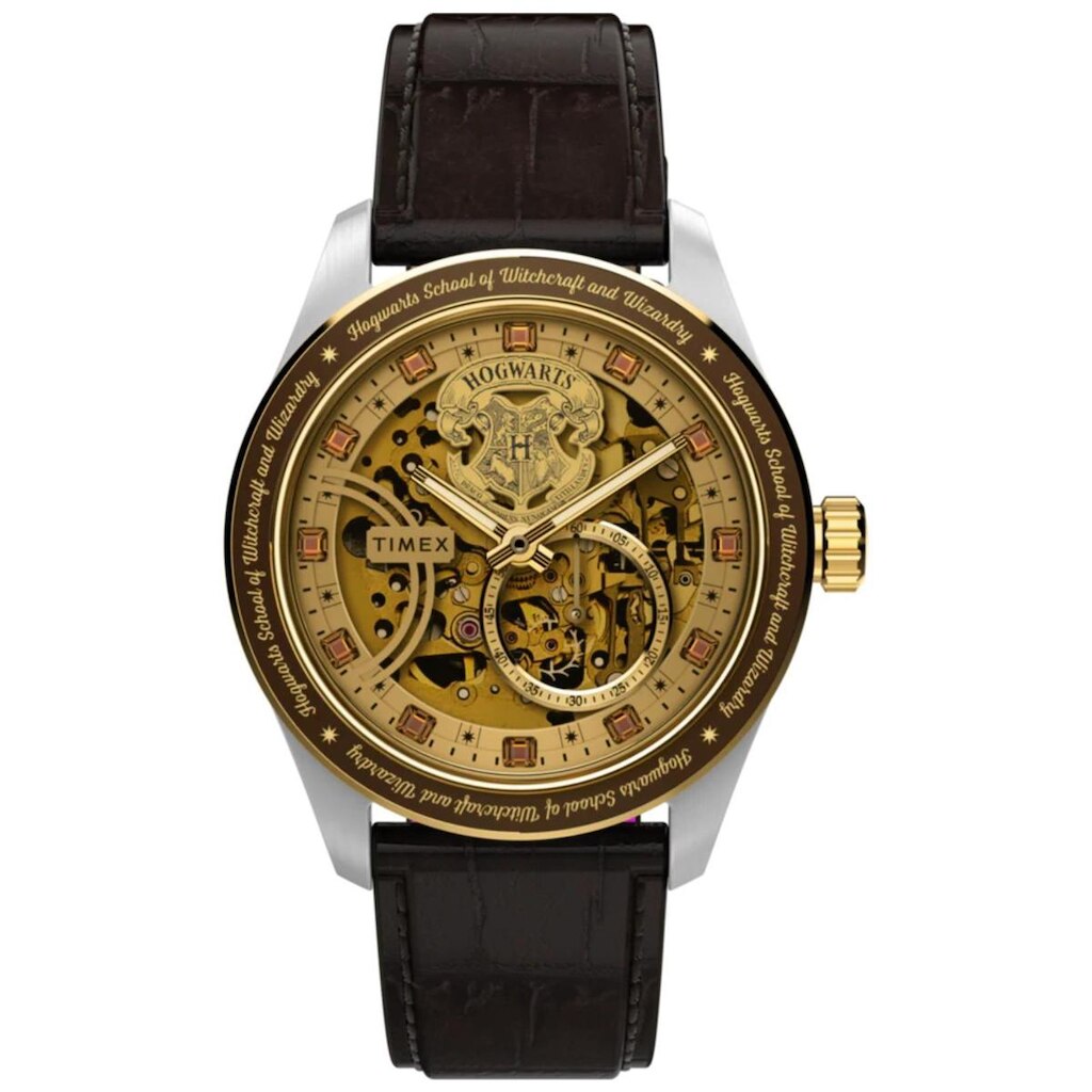 Relógio Timex Harry Potter Waterbury Skeleton Automatic TW2Y75500