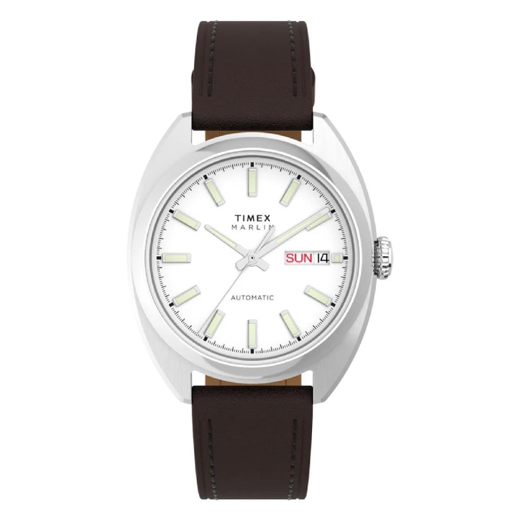 Relógio Timex Marlin Draper Automatic TW2Y65200 Masculino 37mm Couro