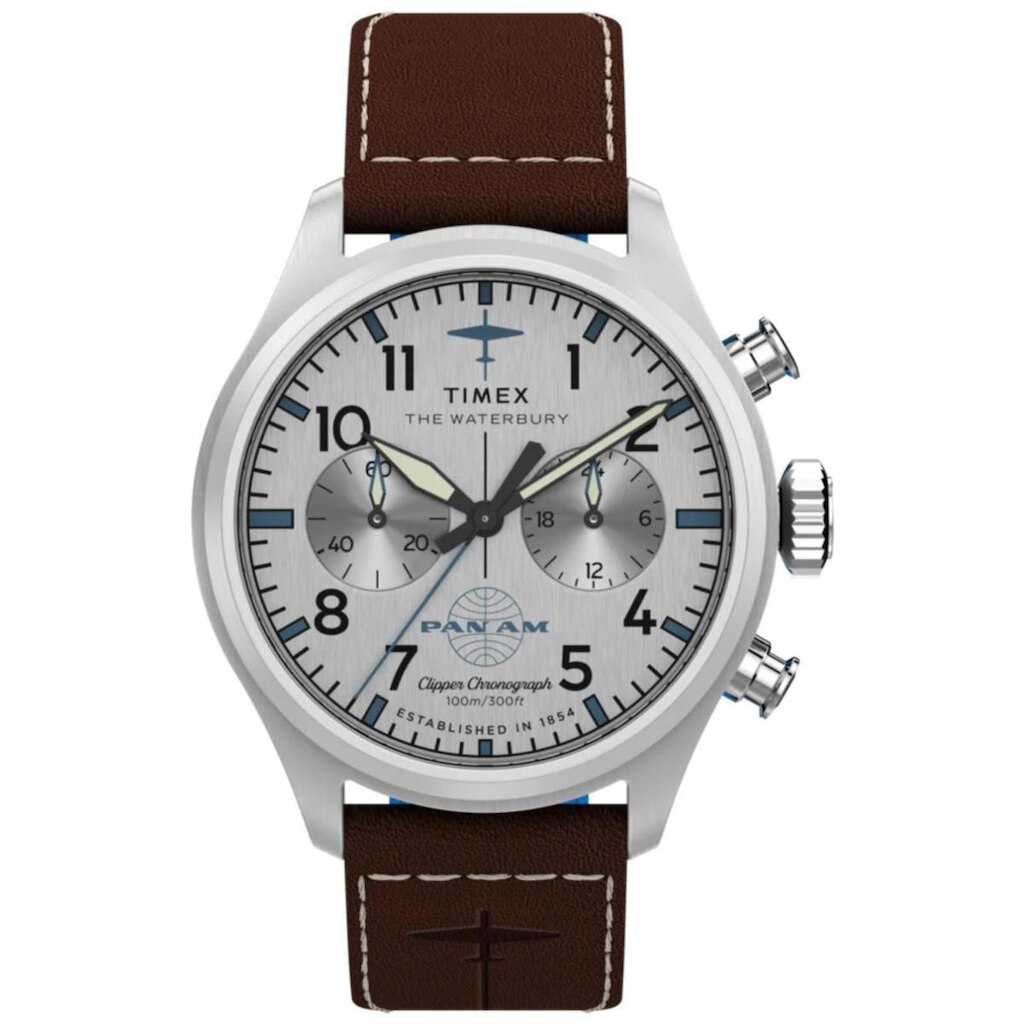Relógio Timex Waterbury Ace Pan Am® Chronograph TW2Y38700 41mm