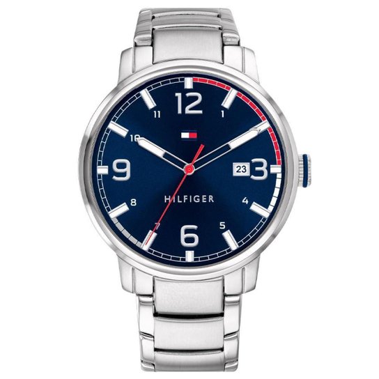 Relógio Tommy Hilfiger Masculino Aço 1791754 - Prata Menor preço em Relógio Tommy Hilfiger Masculino Aço 1791754 - Prata