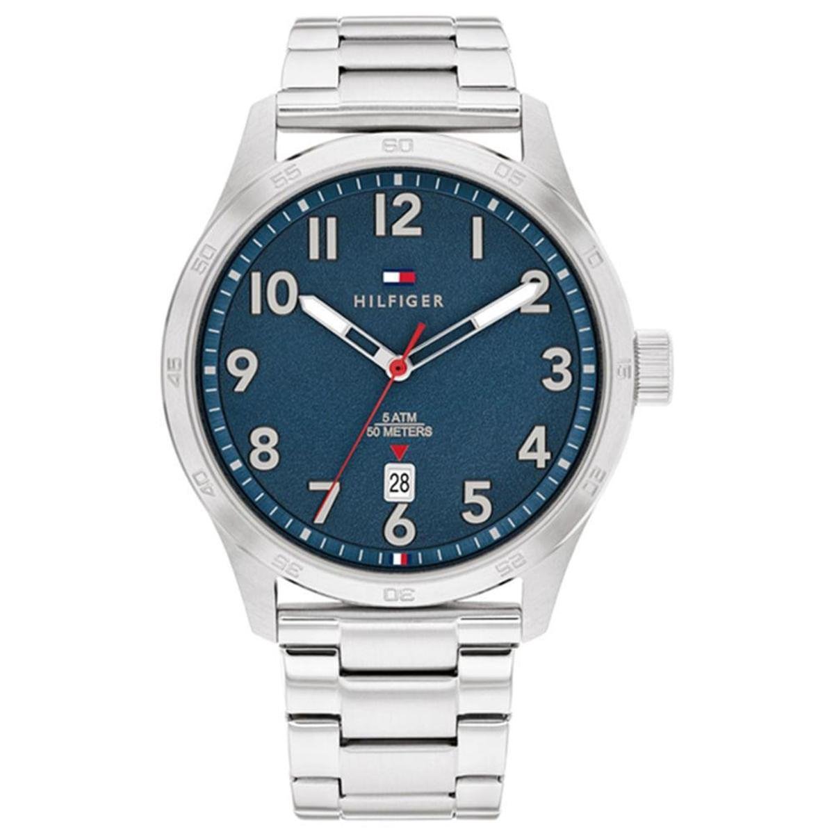 Relógio Tommy Hilfiger Masculino Aço Prateado 1710563 Menor preço em Relógio Tommy Hilfiger Masculino Aço Prateado 1710563